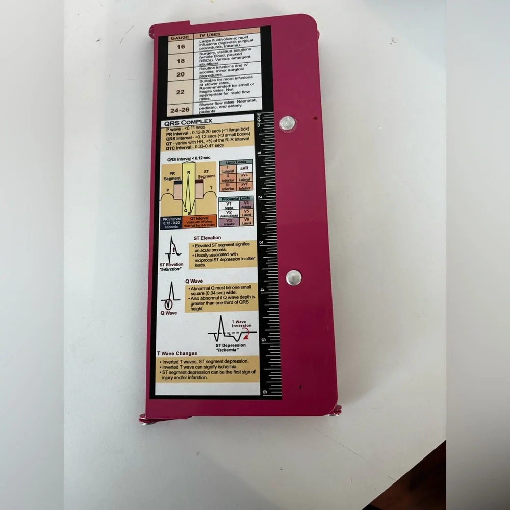 Nursing Clipboard Foldable, Foldable Clip Board W/Nursing Edition Cheat Charts